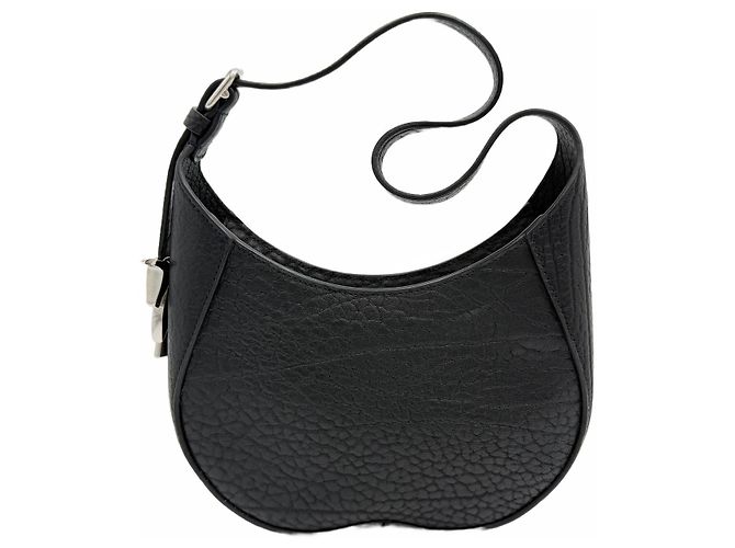 Burberry Piccola borsa a tracolla in pelle di vitello Chess Nero - vista 2