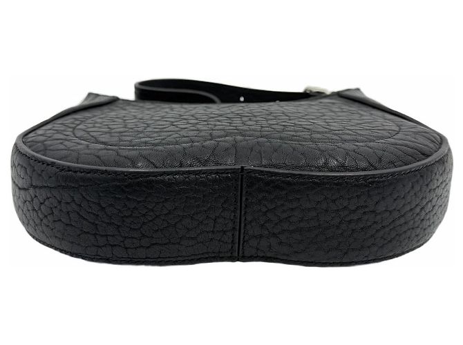 Burberry Piccola borsa a tracolla in pelle di vitello Chess Nero - vista 5