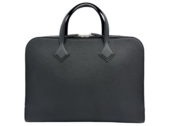 Hermès Valigetta Victoria Light Black Engraving [Year Business Bag Handbag BT TD Nero - vista 2