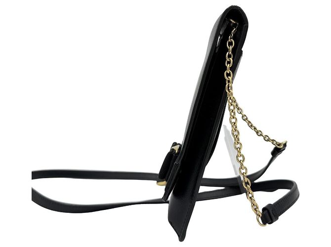 Salvatore Ferragamo Custodia per Telefono con Fiocco e Borsa a Tracolla Nero - vista 3