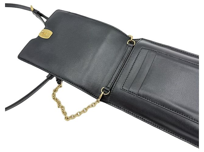Salvatore Ferragamo Custodia per Telefono con Fiocco e Borsa a Tracolla Nero - vista 8