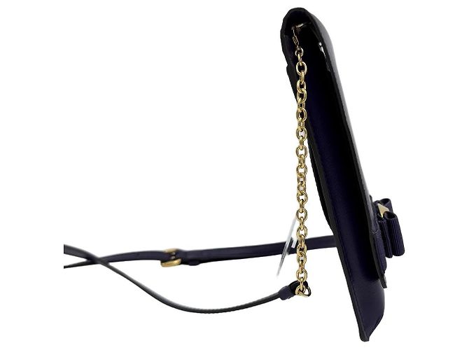 Salvatore Ferragamo Custodia per Telefono con Nastro Borsa a Tracolla Viola Porpora - vista 3