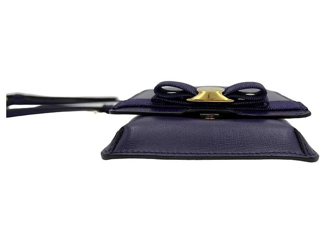 Salvatore Ferragamo Custodia per Telefono con Nastro Borsa a Tracolla Viola Porpora - vista 5