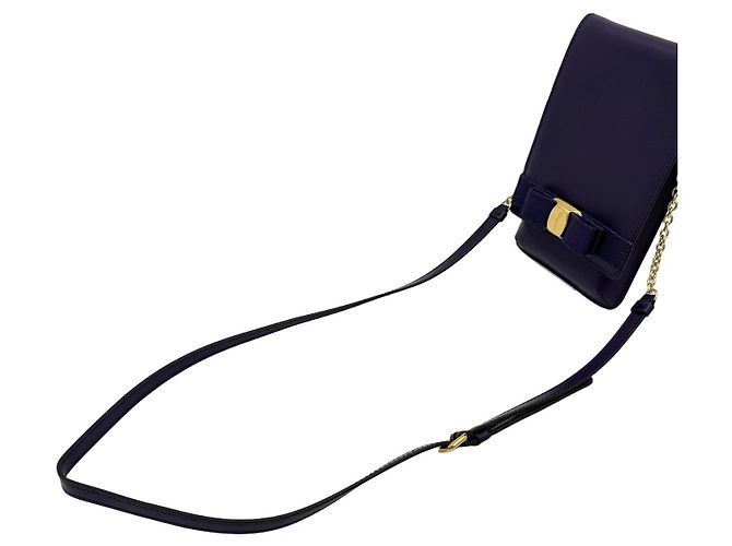 Salvatore Ferragamo Custodia per Telefono con Nastro Borsa a Tracolla Viola Porpora - vista 6