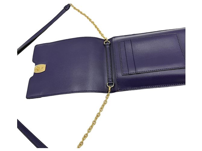 Salvatore Ferragamo Custodia per Telefono con Nastro Borsa a Tracolla Viola Porpora - vista 7