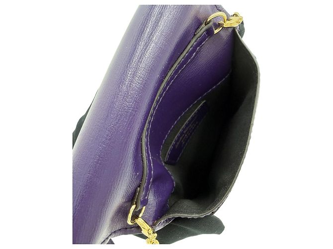 Salvatore Ferragamo Custodia per Telefono con Nastro Borsa a Tracolla Viola Porpora - vista 8