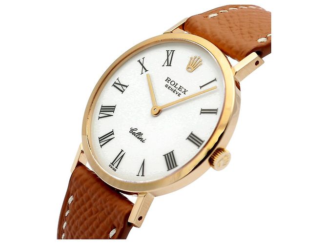 Rolex Cellini Selini Men's Coin Watch White Dial Medium Original Buckle Manual - view 10