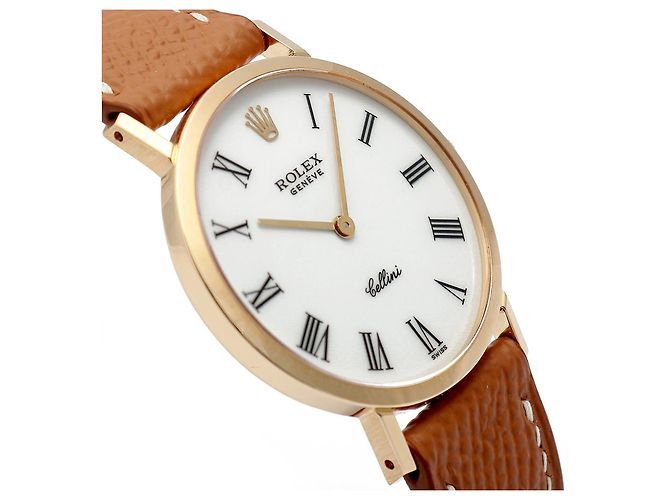 Rolex Cellini Selini Men's Coin Watch White Dial Medium Original Buckle Manual - view 11