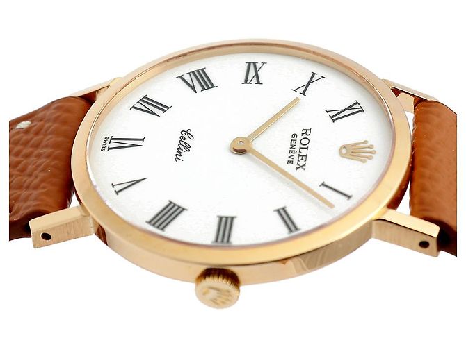 Rolex Cellini Selini Men's Coin Watch White Dial Medium Original Buckle Manual - view 12