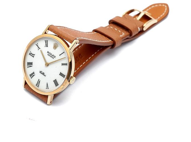 Rolex Cellini Selini Men's Coin Watch White Dial Medium Original Buckle Manual - view 15