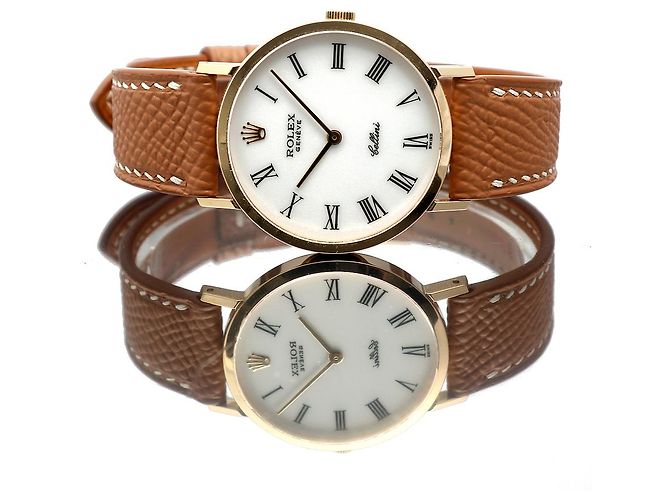 Rolex Cellini Selini Men's Coin Watch White Dial Medium Original Buckle Manual - view 19