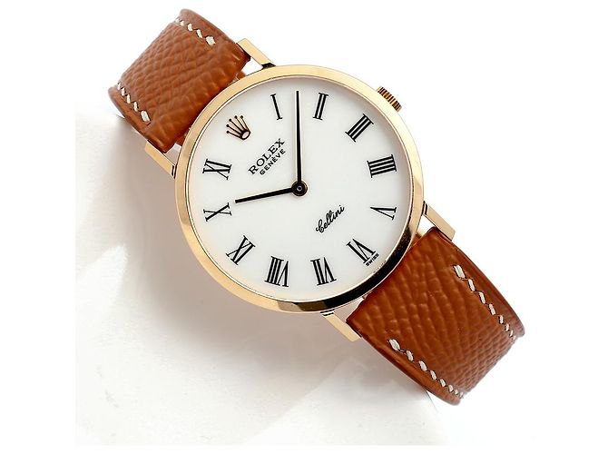 Rolex Cellini Selini Men's Coin Watch White Dial Medium Original Buckle Manual - view 21