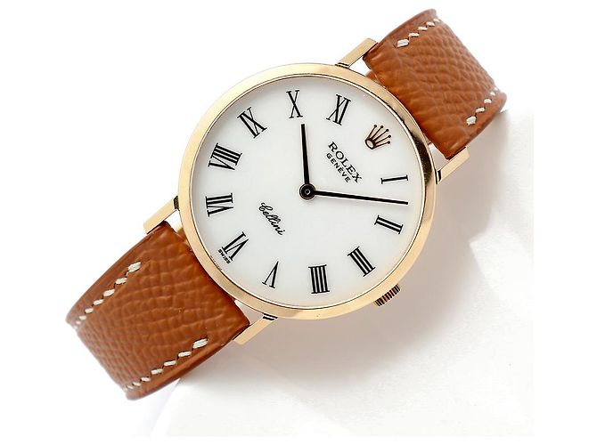 Rolex Cellini Selini Men's Coin Watch White Dial Medium Original Buckle Manual - view 22
