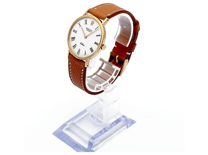 Rolex Cellini Selini Men's Coin Watch White Dial Medium Original Buckle Manual - view 4