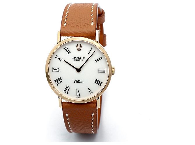 Rolex Cellini Selini Men's Coin Watch White Dial Medium Original Buckle Manual - view 8