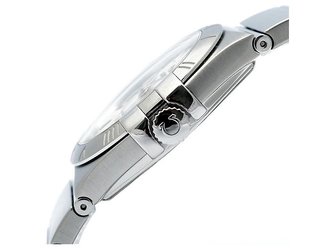 Omega Relógio Constellation Masculino em Aço Prateado Gravado Quartzo com Caixa de Garantia Prata - vista 10