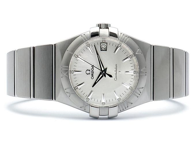 Omega Relógio Constellation Masculino em Aço Prateado Gravado Quartzo com Caixa de Garantia Prata - vista 17