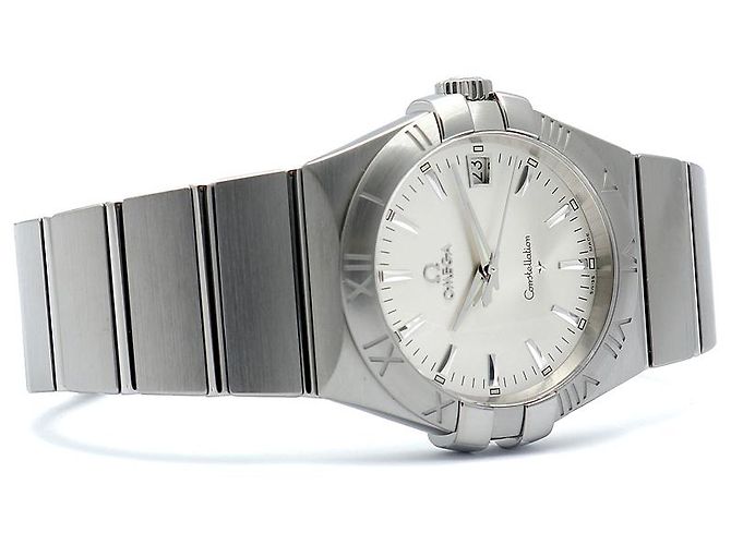 Omega Relógio Constellation Masculino em Aço Prateado Gravado Quartzo com Caixa de Garantia Prata - vista 18