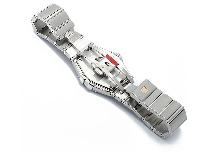 Omega Relógio Constellation Masculino em Aço Prateado Gravado Quartzo com Caixa de Garantia Prata - vista 20