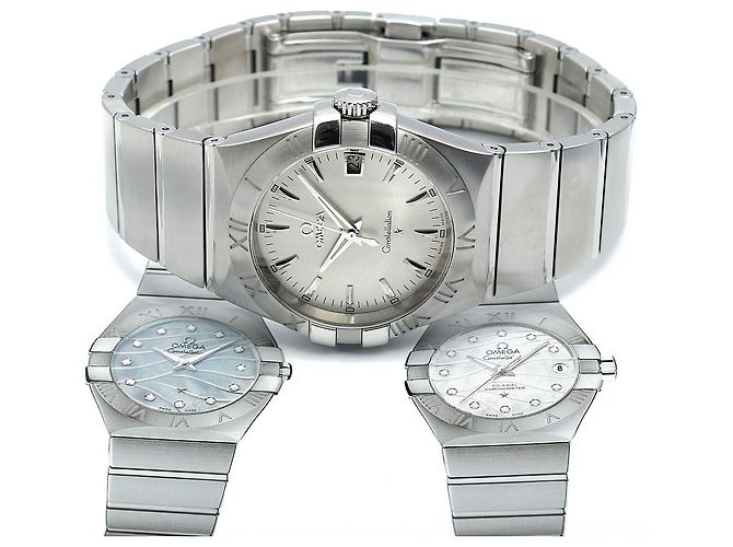 Omega Relógio Constellation Masculino em Aço Prateado Gravado Quartzo com Caixa de Garantia Prata - vista 23