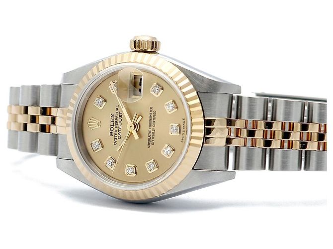 Rolex Reloj combinado Datejust After Diamond para mujer Amarillo - vista 20