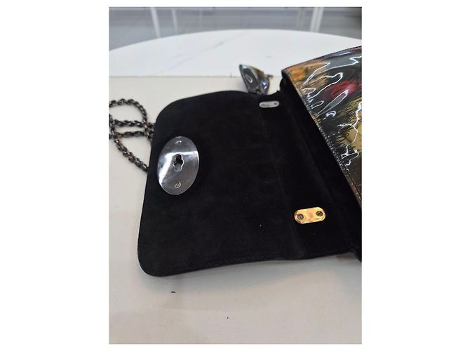 Mulberry Borsa a tracolla e crossbody in vernice con motivo floreale scuro Multicolore - vista 19