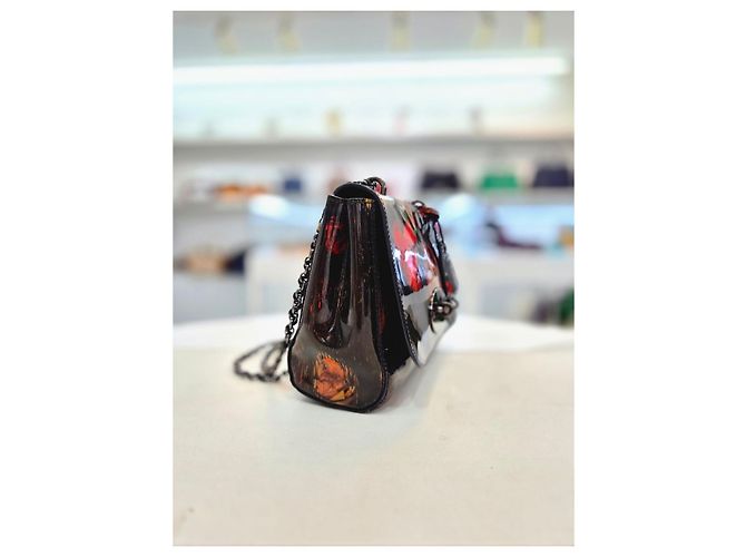Mulberry Borsa a tracolla e crossbody in vernice con motivo floreale scuro Multicolore - vista 5