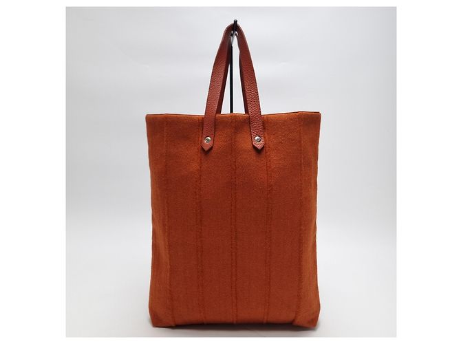 Hermès Amedaba MM Canvas Tote Bag Orange - Ansicht 2