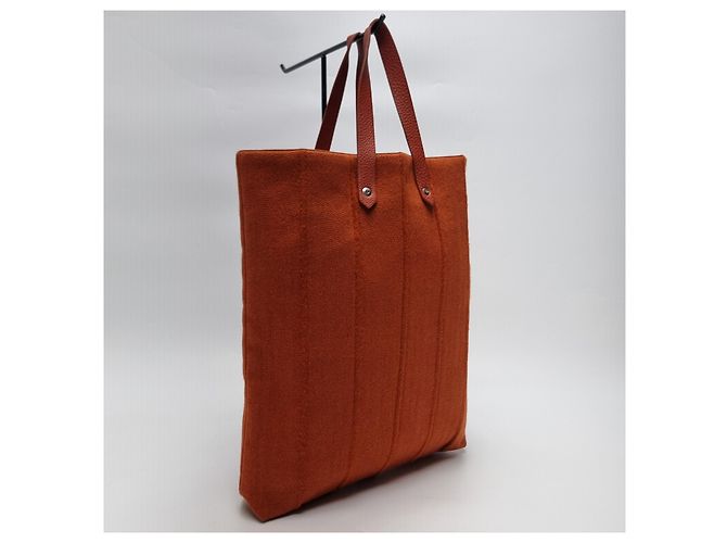 Hermès Amedaba MM Canvas Tote Bag Orange - Ansicht 5