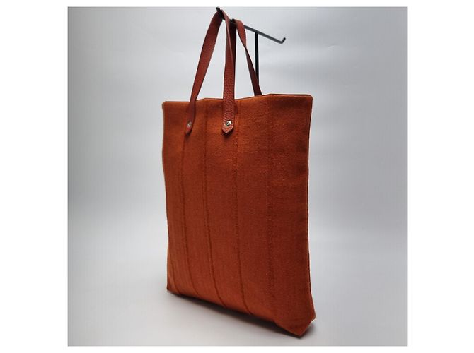 Hermès Amedaba MM Canvas Tote Bag Orange - Ansicht 6