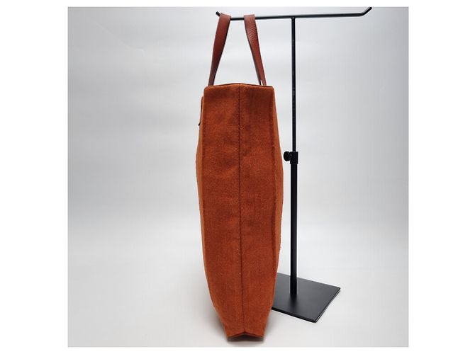Hermès Amedaba MM Canvas Tote Bag Orange - Ansicht 7
