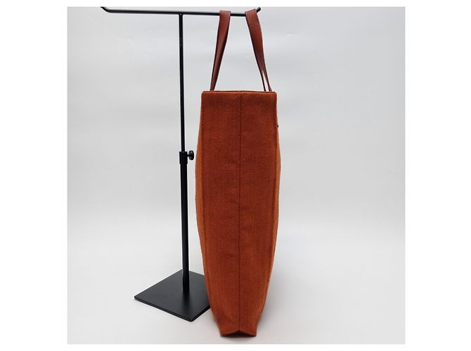 Hermès Amedaba MM Canvas Tote Bag Orange - Ansicht 8