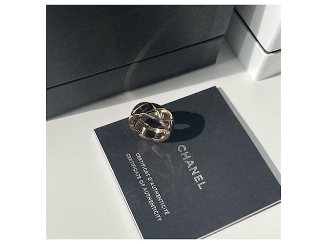 Chanel Coco Crush Ring Small Beige Gold Braun - Ansicht 3