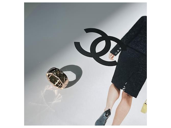 Chanel Coco Crush Ring Small Beige Gold Braun - Ansicht 4