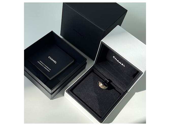Chanel Coco Crush Ring Small Beige Gold Braun - Ansicht 6