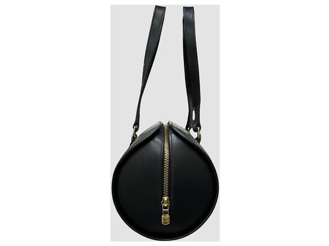 Louis Vuitton Borsa Tote Papillon in pelle Epi nera Nero - vista 4