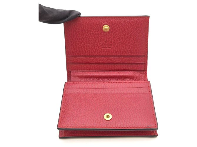 Gucci Tarjetero GG Marmont Rojo Roja - vista 12