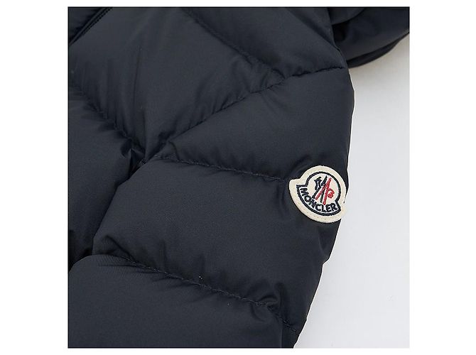 Moncler Giacca imbottita con cappuccio Baby Molan Nero - vista 3