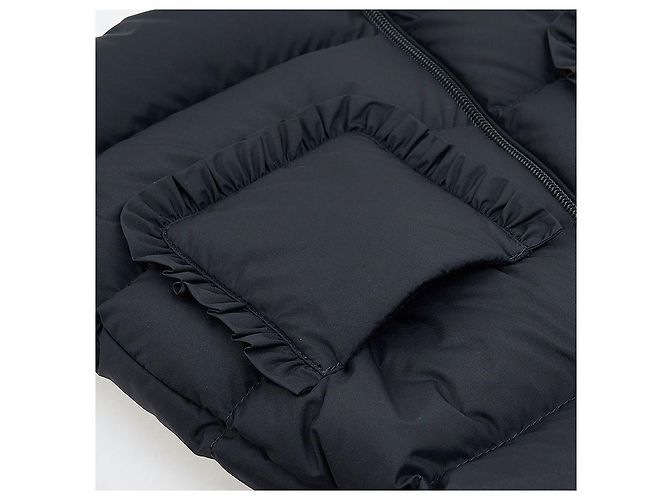 Moncler Giacca imbottita con cappuccio Baby Molan Nero - vista 4