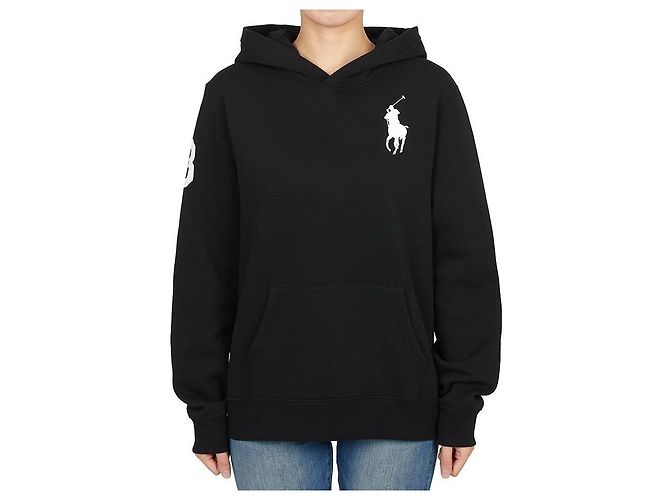 Ralph Lauren Kinder Fleece-Kapuzenpullover Schwarz - Ansicht 2