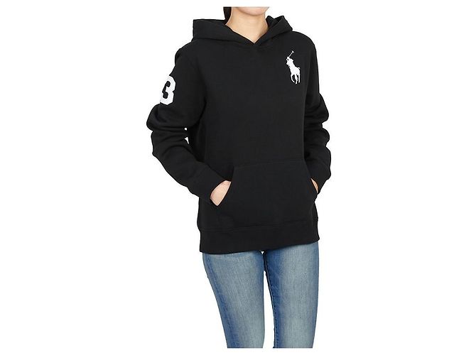 Ralph Lauren Kinder Fleece-Kapuzenpullover Schwarz - Ansicht 4