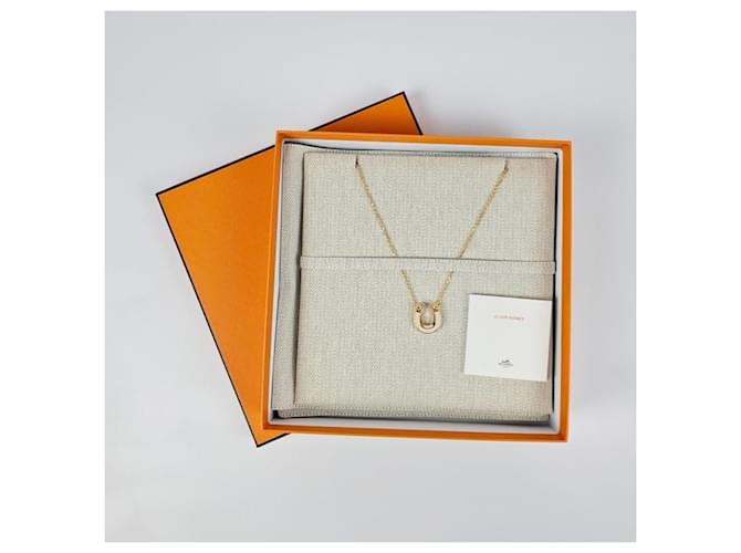 Hermès Collana in Oro Giallo Cream, Small Model Bianco - vista 12