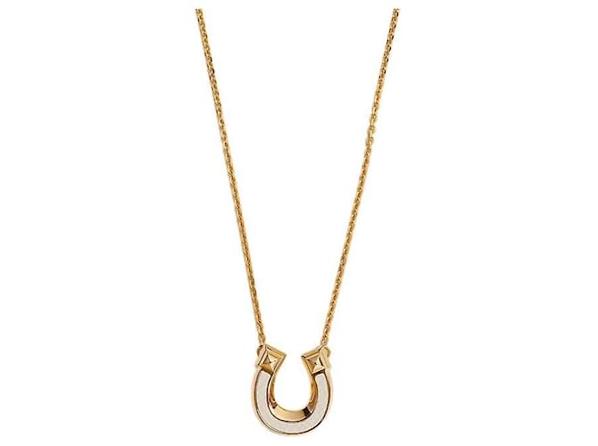 Hermès Collana in Oro Giallo Cream, Small Model Bianco - vista 3