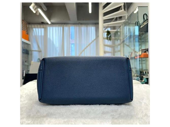 Hermès Kelly Blue Drus Bronze - vista 3