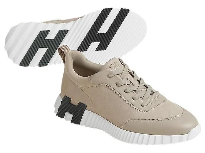 Hermès Bouncing Sneakers Scarpe sportive da uomo Beige Marrone - vista 2