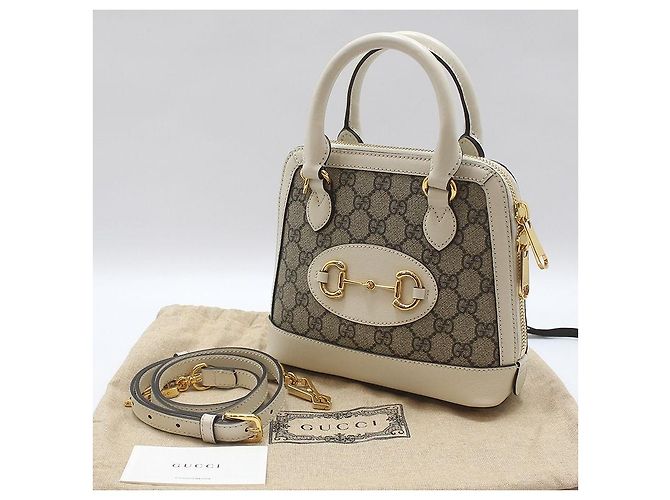 Gucci Mini borsa a mano con tracolla Horsbit Marrone - vista 2
