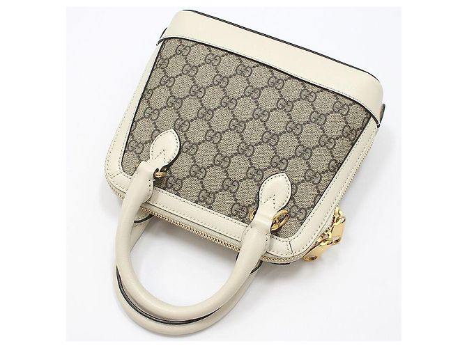 Gucci Mini borsa a mano con tracolla Horsbit Marrone - vista 4