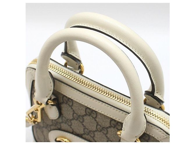 Gucci Mini borsa a mano con tracolla Horsbit Marrone - vista 6