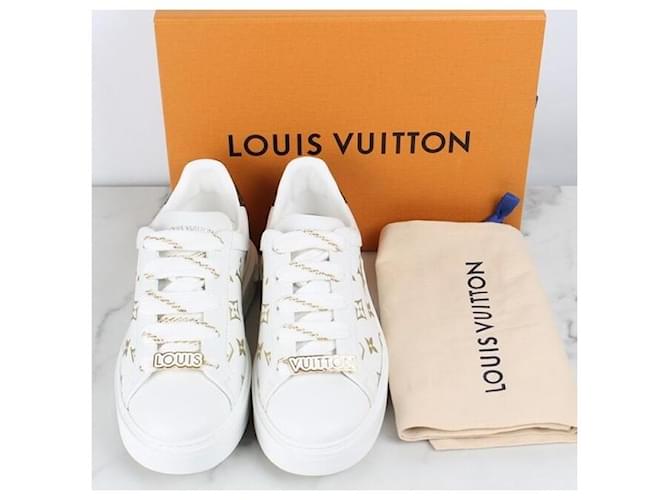 Louis Vuitton Monogram Timeout Sneaker Gold Initialen Weiß - Ansicht 2