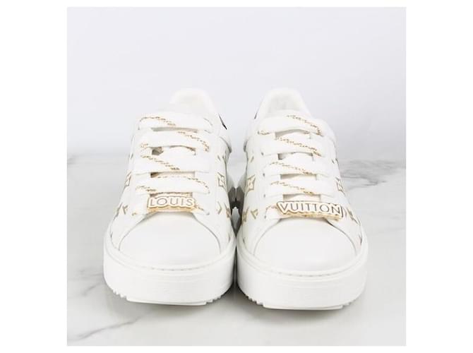 Louis Vuitton Monogram Timeout Sneaker Gold Initialen Weiß - Ansicht 3